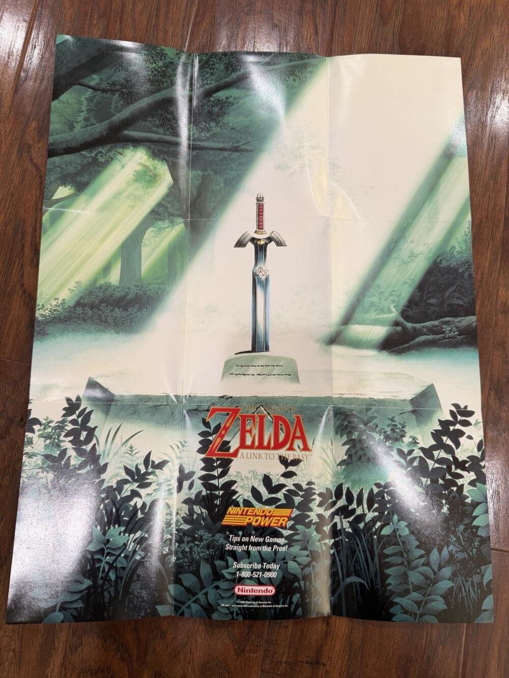The Legend of Zelda: A Link to the Past - Nintendo Power - SNES Vintage Poster!